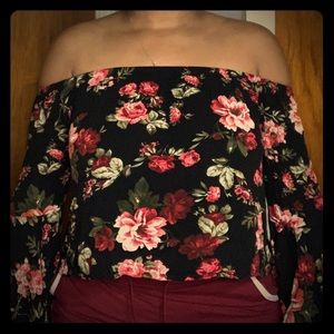 Floral off the shoulder top